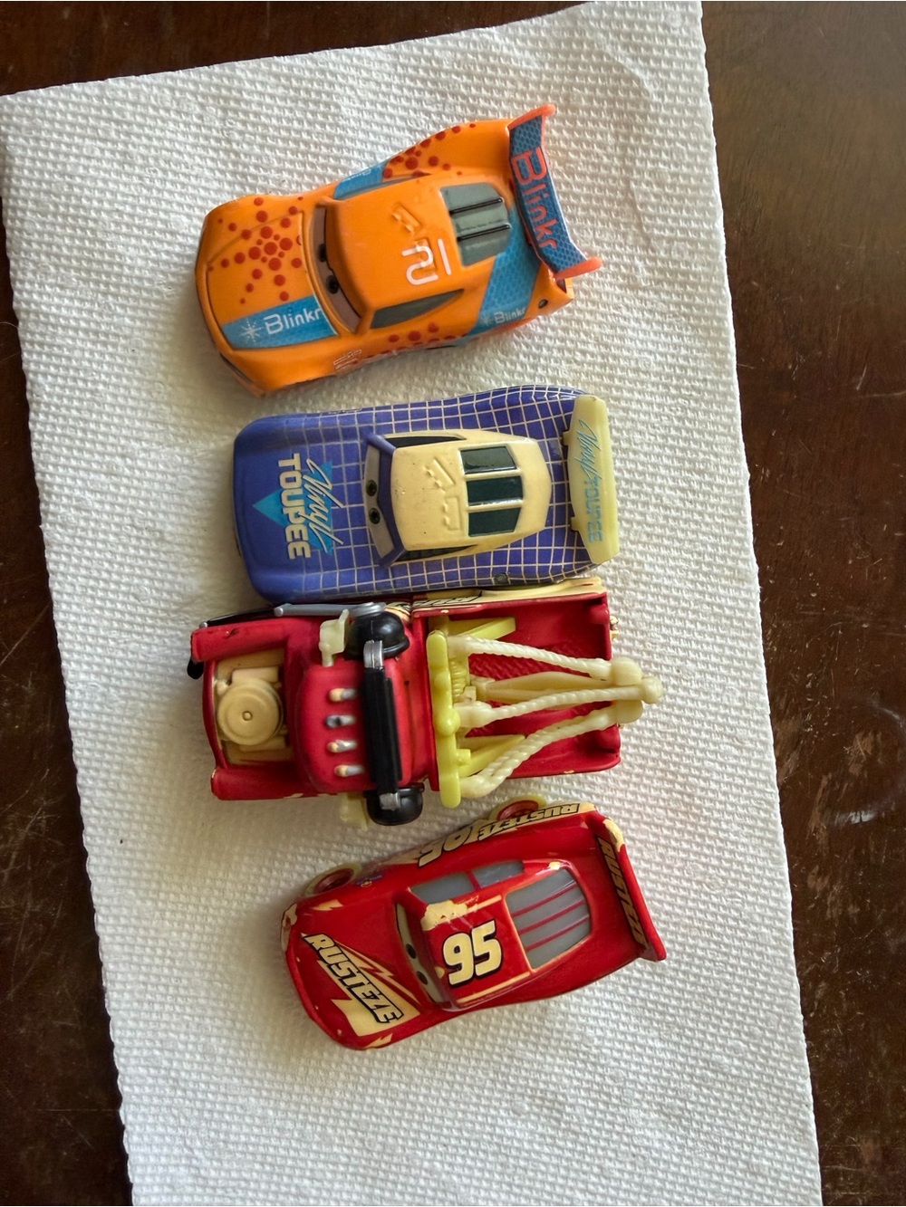Disney Pixar Toys lighting McQueen mater glow racers race car toys Disney cars - Picture 2 of 8
